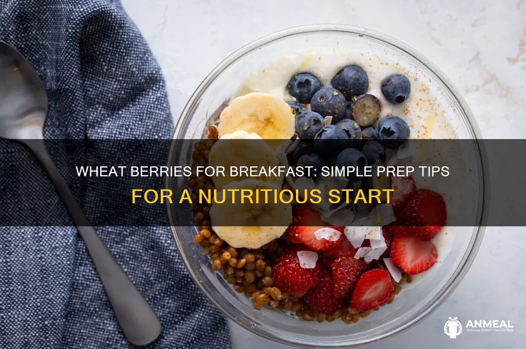 how to prepare wheat berries for breakfast