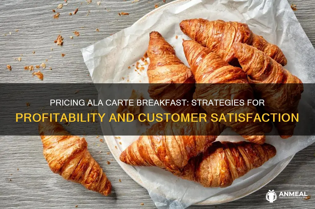 how to price ala cart breakfast