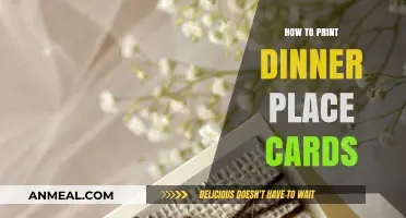 Elegant DIY Dinner Place Cards: Simple Printing Tips and Tricks