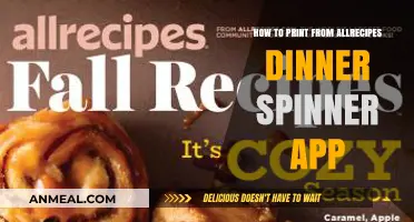 Print Recipes Easily: A Guide to Using Allrecipes Dinner Spinner App