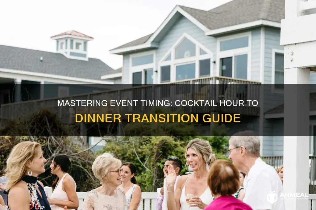 how to properly say when cocktail starts and dinner starts