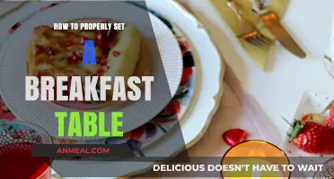 Master the Art of Setting a Perfect Breakfast Table