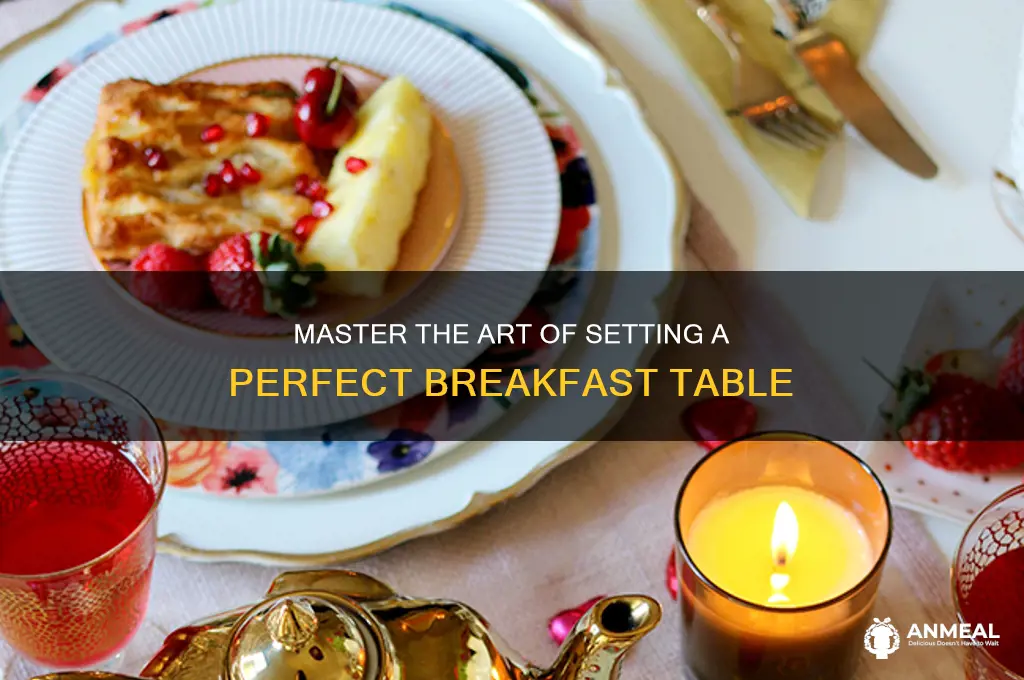 how to properly set a breakfast table