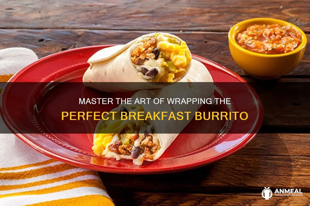 how to properly wrap a breakfast burrito