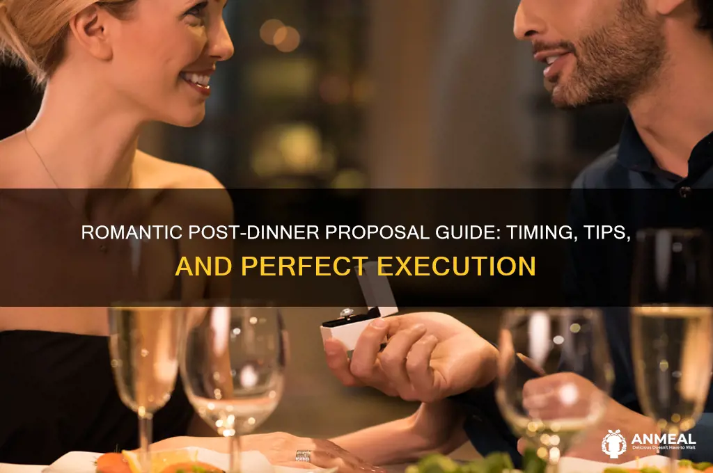 how to propose after dinner
