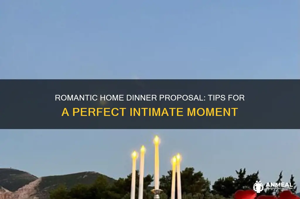 how to propose over dinner at home