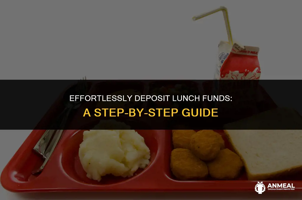 how to put lunch money in your account