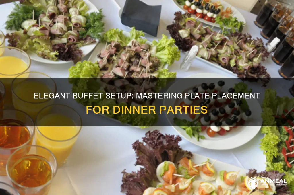 how to put plates for buffet dinner party