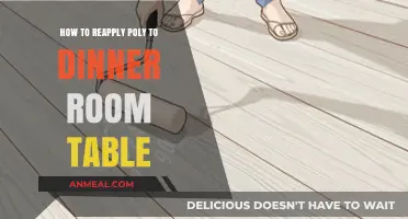 Revive Your Dining Table: A Step-by-Step Guide to Reapplying Poly