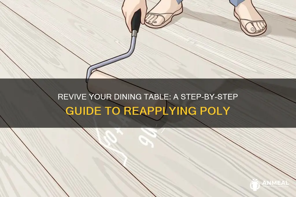 how to reapply poly to dinner room table