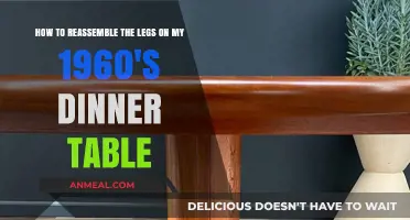 Reviving Retro Charm: Reassembling Your 1960's Dinner Table Legs