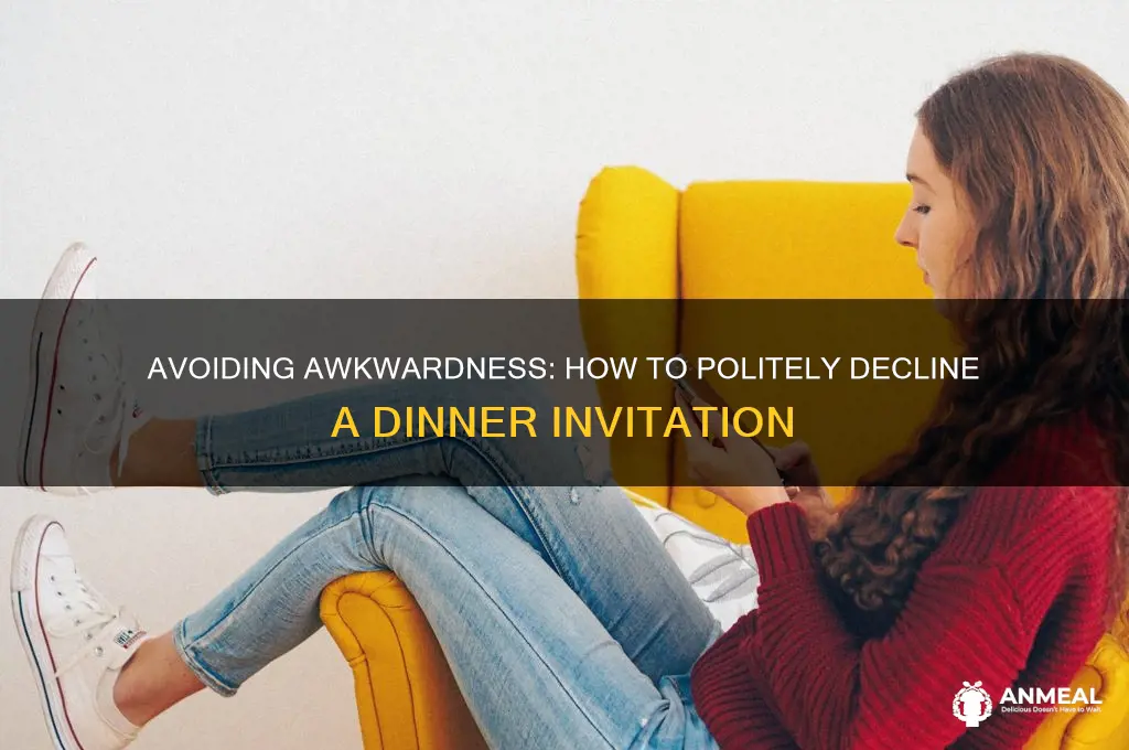 how to regret dinner invitation