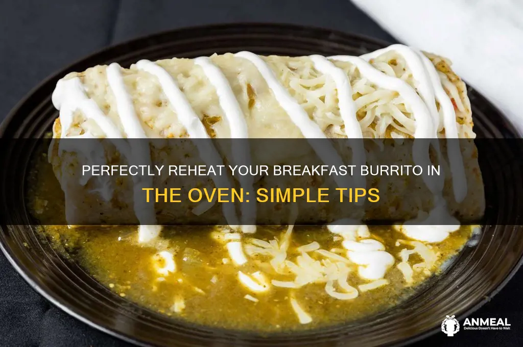 how to reheat a breakfast burrito in oven