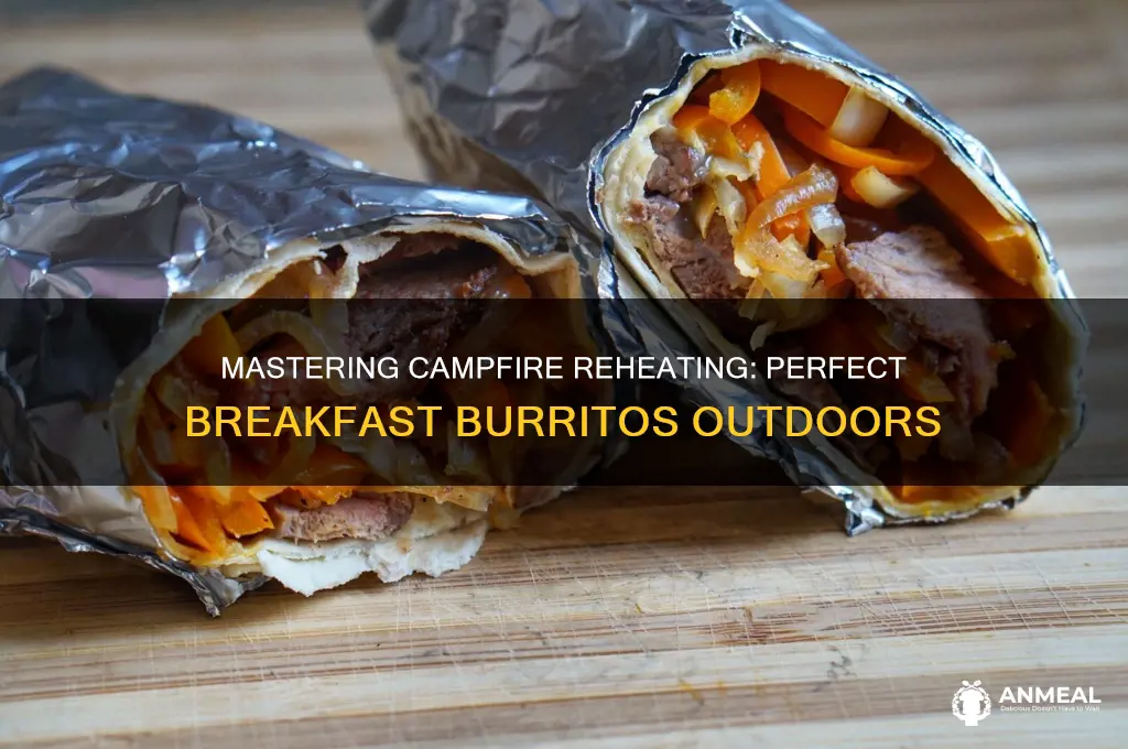 how to reheat breakfast burritos camping