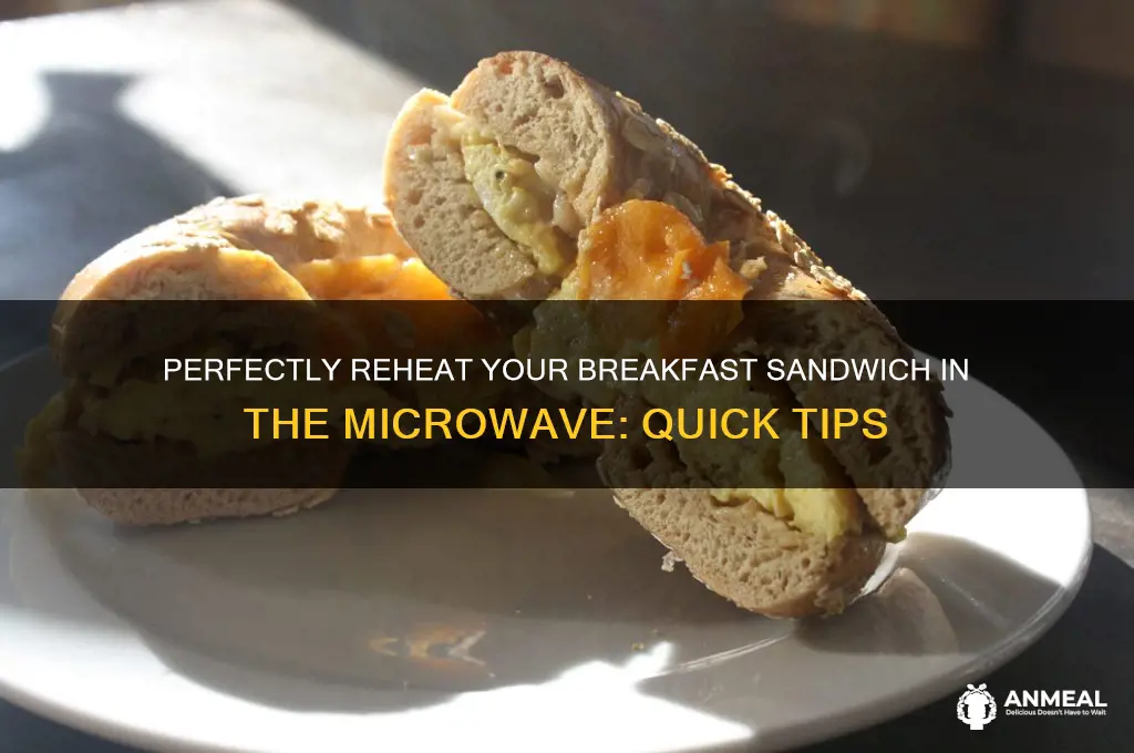how to reheat breakfast sandwich in microwave