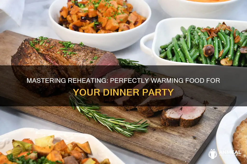 how to reheat food for dinner party