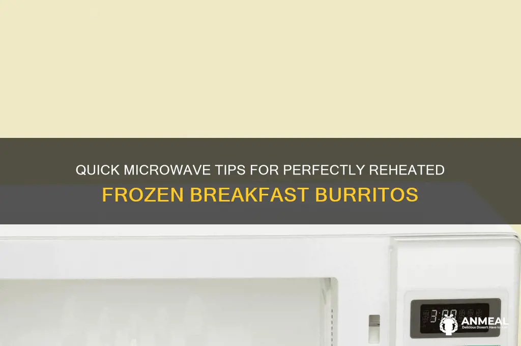 how to reheat frozen breakfast burritos in microwave