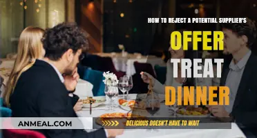 Gracefully Declining Supplier Offers Over Dinner: A Professional Guide