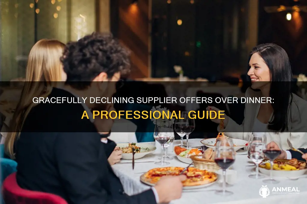 how to reject a potential supplier