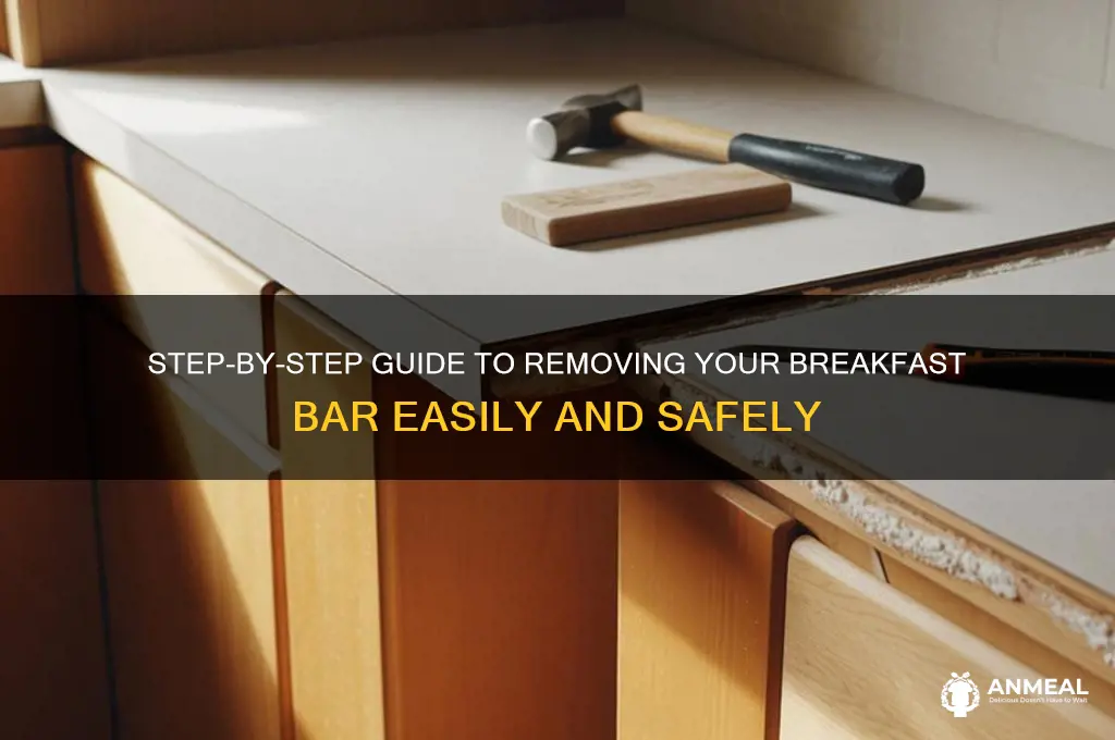how to remove a breakfast bar
