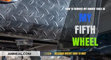 Efficiently Removing Your Dinner Table in a Fifth Wheel RV
