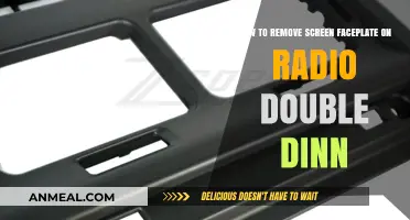 Easy Steps to Remove Double DIN Radio Screen Faceplate