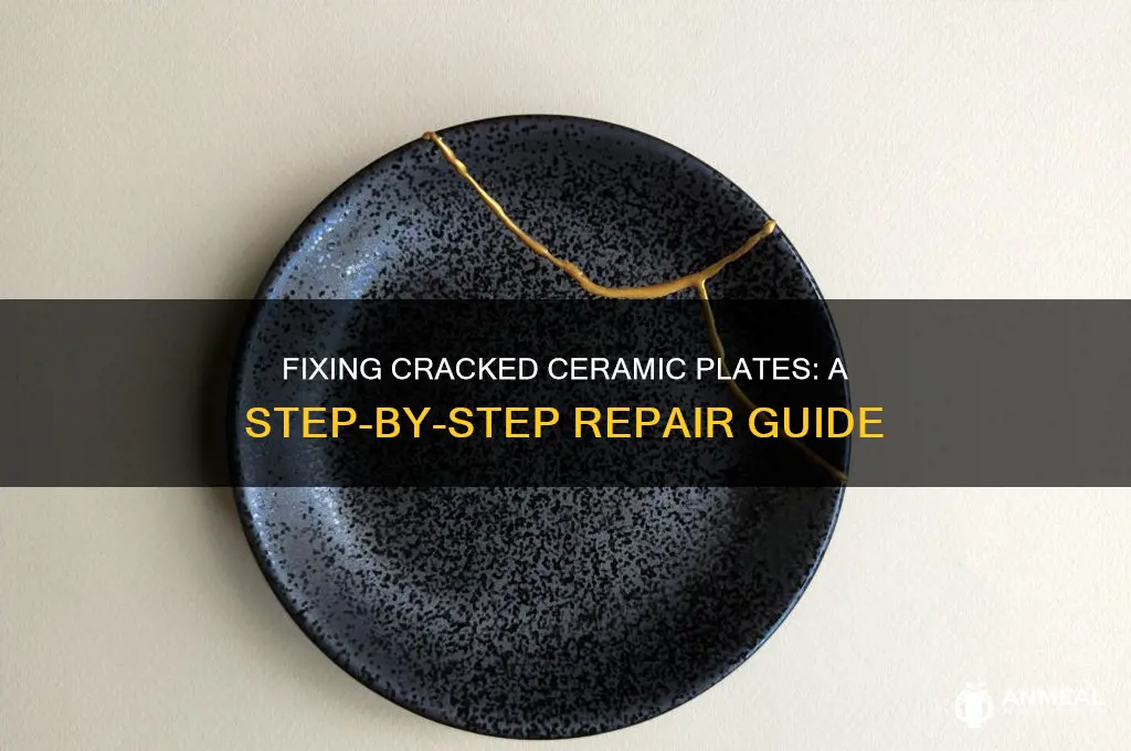 how to repair broken ceramic dinner plates