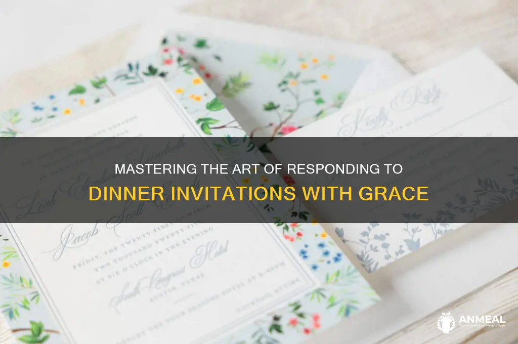 how to reply a dinner invitation letter