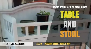 Creative Repurposing: Transforming a Twin Stool Dinner Table and Stool