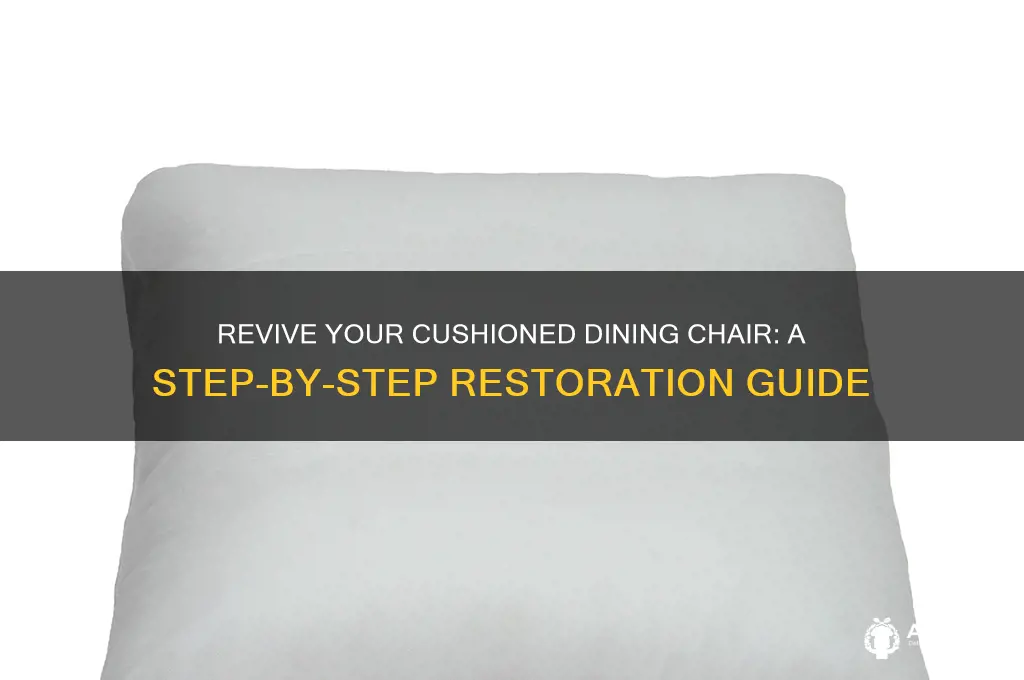 how to restore cushion dinner seat chair