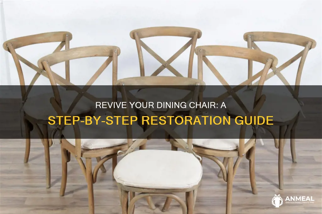 how to restore dinner seat chair