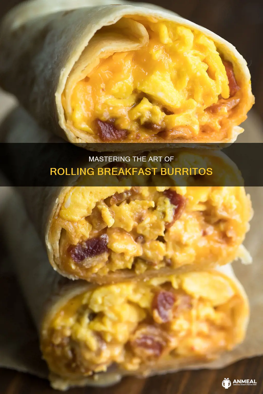 how to roll a breakfast burrito