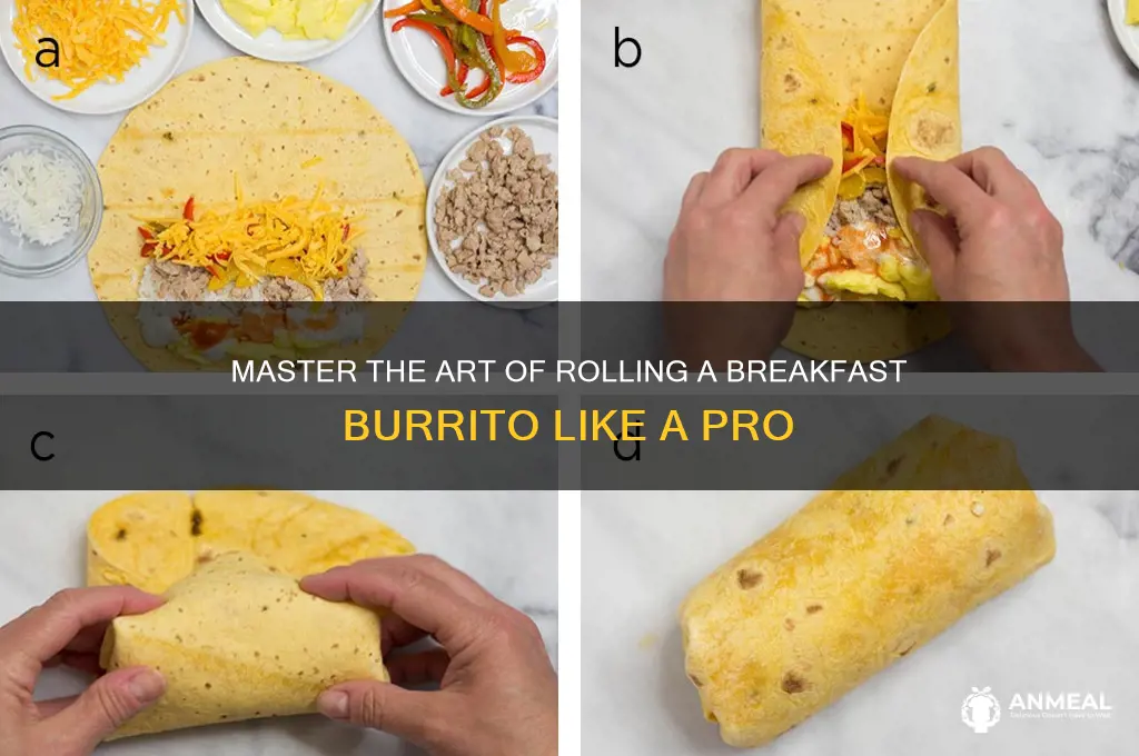 how to roll a breakfast buttito
