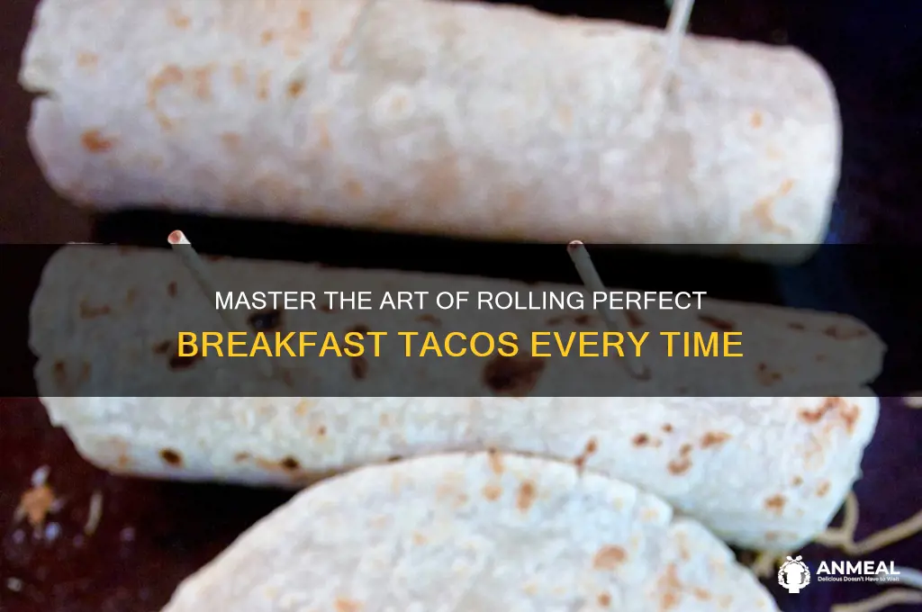 how to roll a breakfast taco