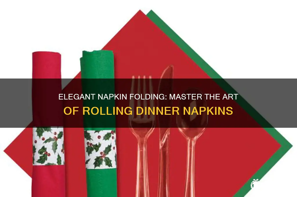 how to roll a dinner napkin