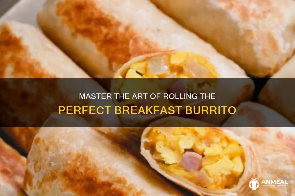 how to roll breakfast burrito