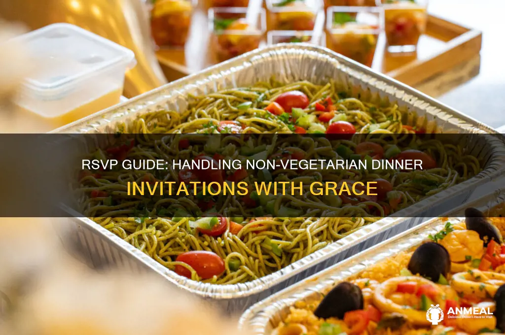 how to rsvp to a non vegetarian dinner