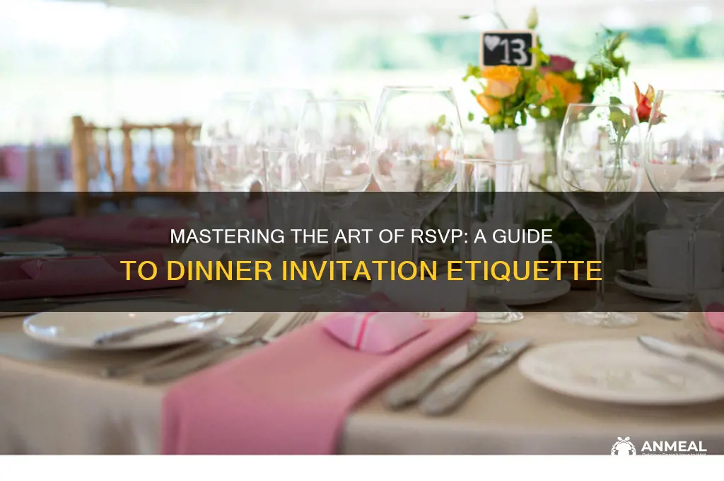 how to rsvp to dinner invitation