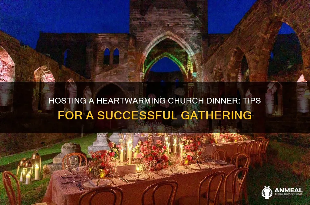 how to run a church dinner