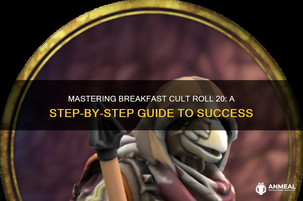how to run breakfast cult roll 20