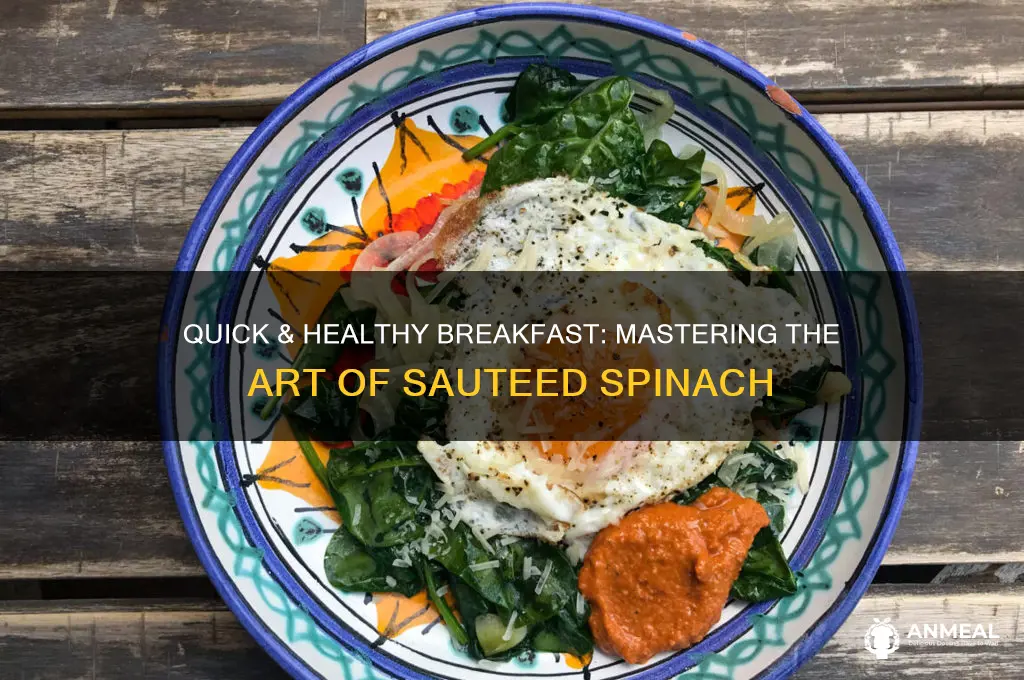 how to saute spinach for breakfast