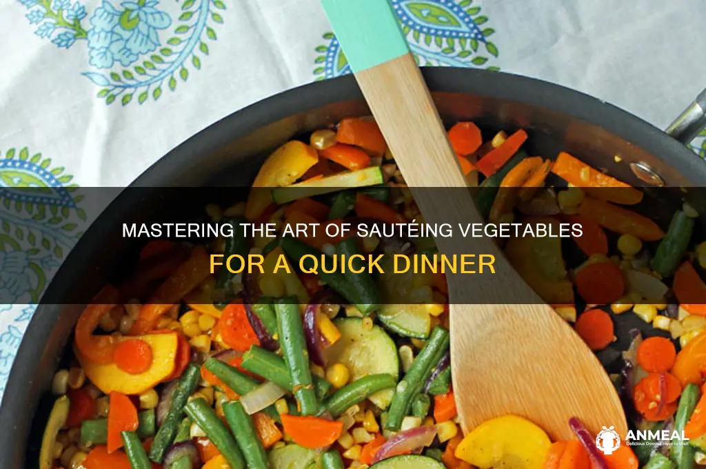 how to saute vegetables dinner