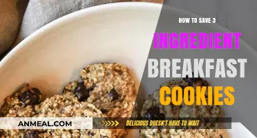 Quick & Easy 3-Ingredient Breakfast Cookies: Save Time, Stay Healthy