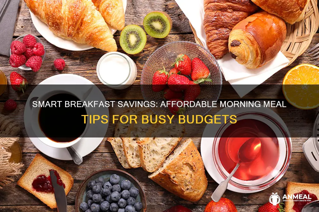 how to save money on breakfast
