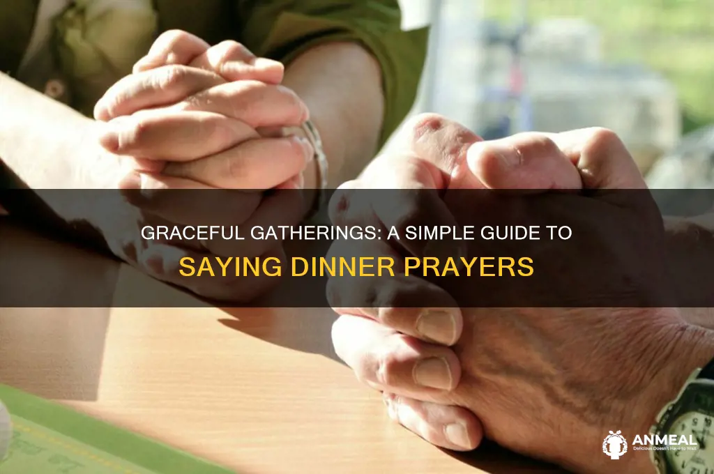 how to say a prayer at dinner