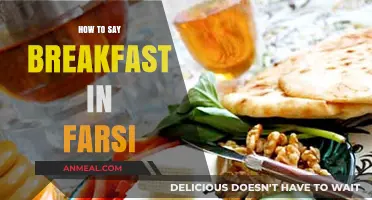 Discover the Farsi Word for Breakfast: A Quick Language Guide