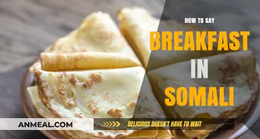 Discover the Somali Word for Breakfast: A Quick Language Guide