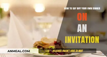 Elegant Ways to Request Guests Pay for Their Dinner on Invitations