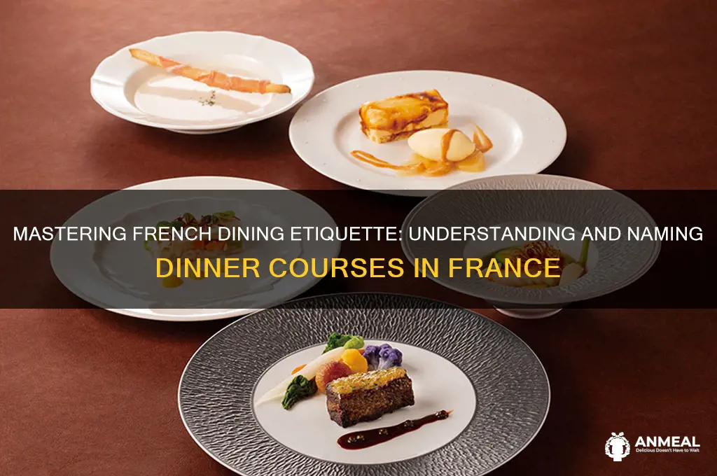 how to say dinner courses in france