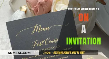 Elegant Dinner Invitation Wording: 7-8 PM Time Slot Tips